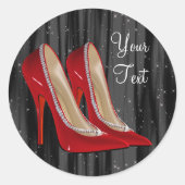 Stickers Chaussure Rouge Haut Talon (Devant)