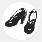Stickers Chaussures Noires vintages (Devant)