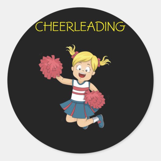 stickers CHEERLEADING pour filles. (Devant)