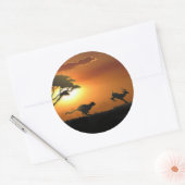 stickers Cheetah et Gazelle (Enveloppe)