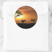 stickers Cheetah et Gazelle (Sac)