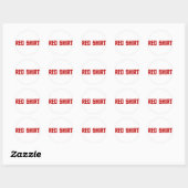 Stickers Chemise Rouge (Feuille)