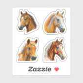 Stickers Cheval 4 Pack - Joli planificateur, Journ (Feuille)