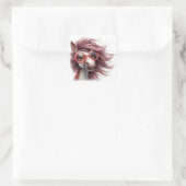 Stickers Cheval amusant (Sac)