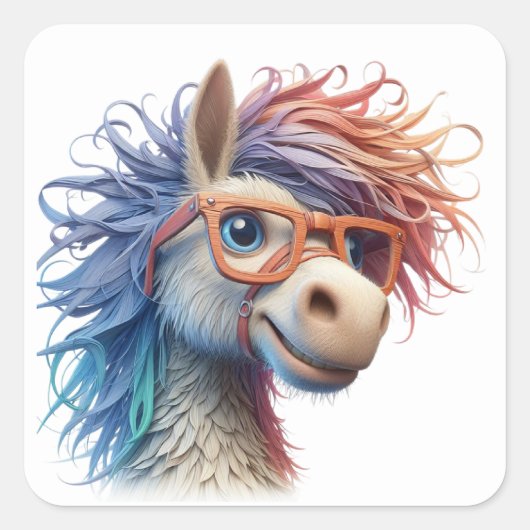 Stickers Cheval amusant (Devant)