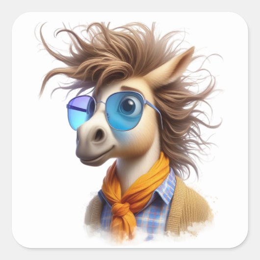 Stickers Cheval amusant (Devant)