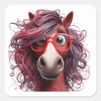 Stickers Cheval amusant