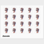 Stickers Cheval amusant (Feuille)