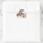 Stickers Cheval Aquarelle (Sac)