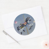 Stickers - Cheval Carousel de Mare Gris (Enveloppe)