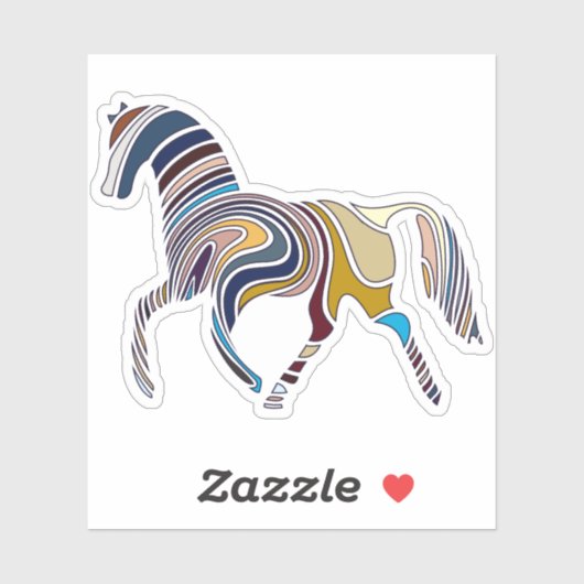 Stickers Cheval Empreinte (Feuille)