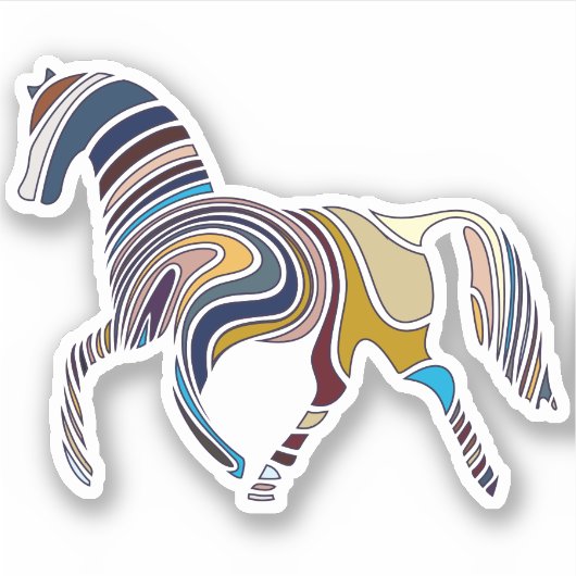 Stickers Cheval Empreinte (Devant)