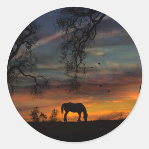 Stickers Cheval et Oiseaux