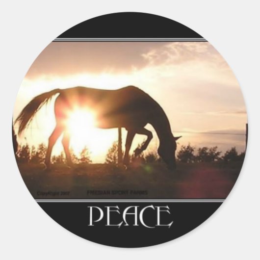 Stickers Cheval PAIX (Devant)