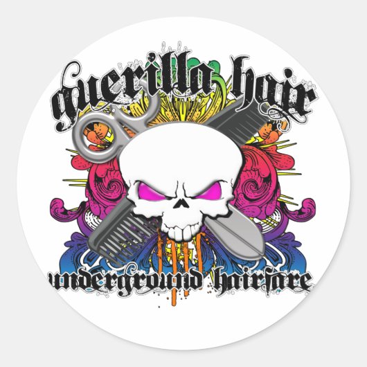 Stickers Cheveux Guerilla (Devant)