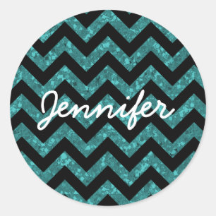 Stickers Chevron Parties scintillant