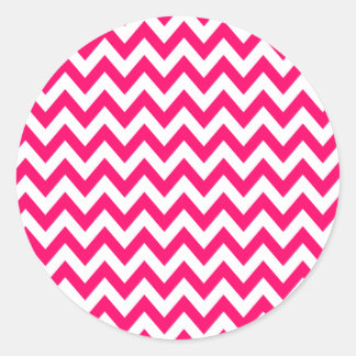 Stickers Chevron Rose Chaud