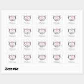 stickers Chic Business rose, noir et blanc (Feuille)