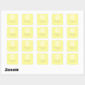 Stickers Chic Fleur De Lis, Jaune (Feuille)