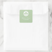 Stickers Chic Fleur De Lis, Sage (Sac)