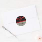 Stickers Chic Floral, Rouge foncé (Enveloppe)