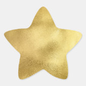 Stickers Chic Gold Faux Foil Star (Devant)