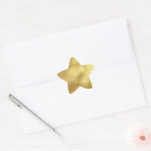 Stickers Chic Gold Faux Foil Star (Enveloppe)