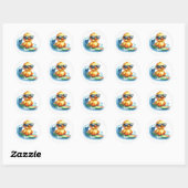 Stickers Chick Chick Cute Surf (Feuille)