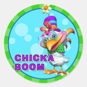 Stickers Chickaboom amusants