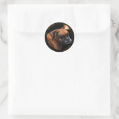 Stickers Chien Boxe (Sac)