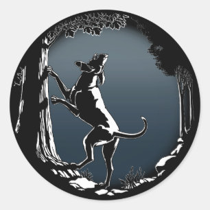 Stickers Chien Chasse Stickers Art Chien Chasse St