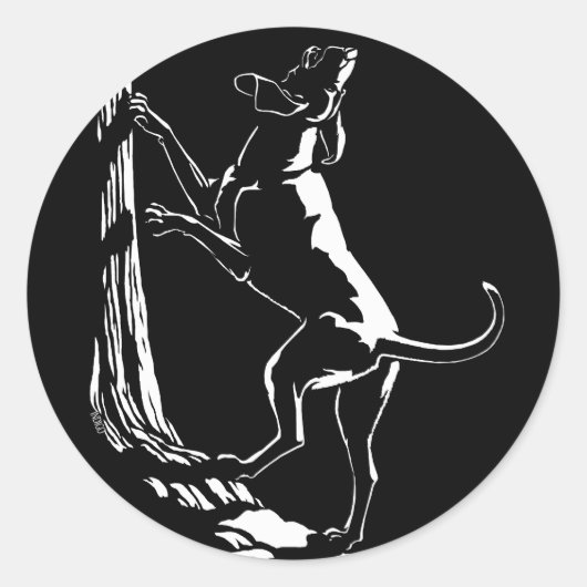 Stickers Chien Chasse Stickers Art Chien Chasse St (Devant)