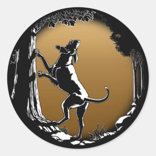 Stickers Chien Chasse Stickers Art Chien Chasse St