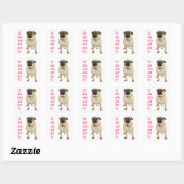 Stickers Chien Chien Merci Carlin / Sceau (Feuille)