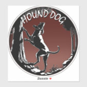 Stickers Chien de Hound Chasse Personnalisé Décala (Feuille)