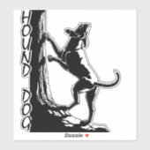 Stickers Chien de Hound Chasse Personnalisé Décala (Feuille)