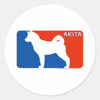 Stickers Chien de la Ligue majeure Akita
