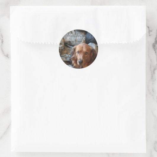 Stickers Chien de l'armée (Sac)