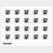 Stickers Chien du Labrador noir (Feuille)