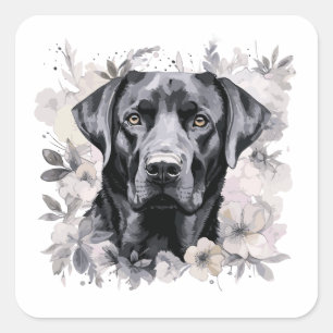 Stickers Chien du Labrador noir