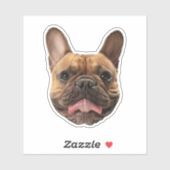 Stickers Chien personnalisé Stickers Visage Chien  (Feuille)