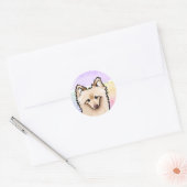 Stickers Chien Poméranien Géant Doux (Enveloppe)