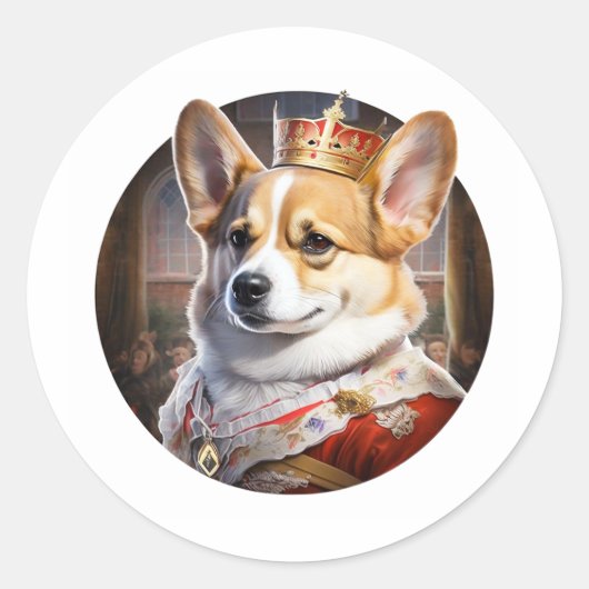 Stickers Chien Royal Corgi (Devant)