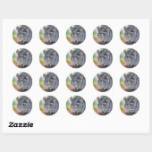 Stickers Chinchilla mignons (Feuille)