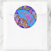 Stickers chinois Fan Blue (Sac)