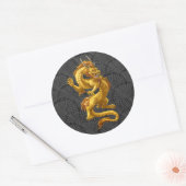 Stickers chinois Lucky Gold Dragon (Enveloppe)