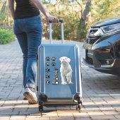 Stickers Chiot et Chien Paw Boxe Blanc (Valise Insitu)