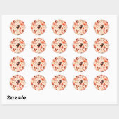 Stickers Chiot Motif (Feuille)
