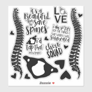 Stickers Chiropratique, Chiropracteur, Ordinateur