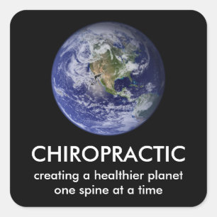 Stickers Chiropratique Planète plus sain